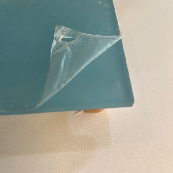 Turquoise/Aqua Color Glass Riser - Picture 2 of 3